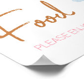 Here 来 The Sun Girl Baby Shower Food ポスター (角)