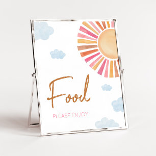 Here 来 The Sun Girl Baby Shower Food ポスター
