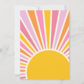 Here 来 The Sun Girl's Baby Shower 招待状 (裏面)