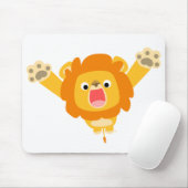Here 来 Trouble (cute cartoon Lion) mosepad マウスパッド (マウス)