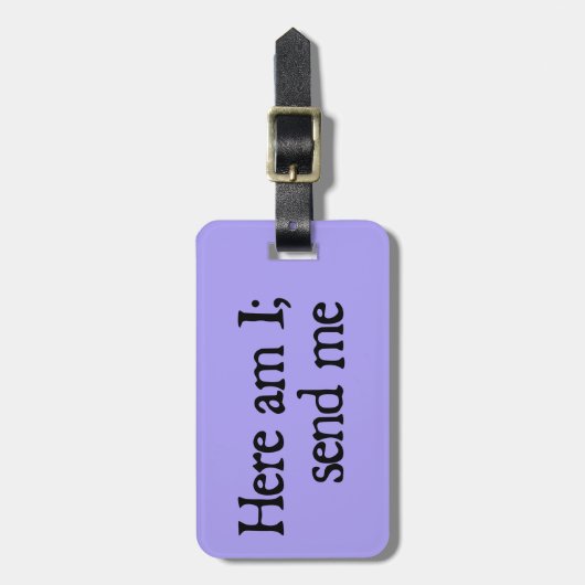 Here am I - カスタムLagage Tag ラゲッジタグ (正面縦)