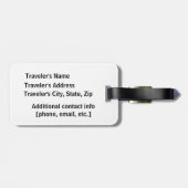 Here am I - カスタムLagage Tag ラゲッジタグ (裏面横)