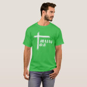 Here am I Send me Christian Cross Print on Front a Tシャツ (正面フル)