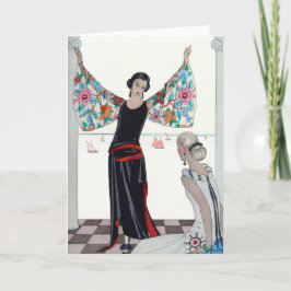 Here Are My Wings - George Barbier カード