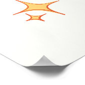 Here come the son - Retro Sun Baby Shower ポスター (角)