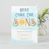 Here Come The Sons ベビーシャワー 招待状 (スタンド正面)