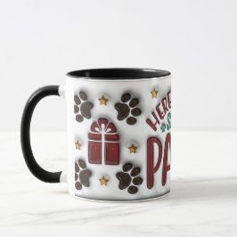 Here Comes Santa Paws Mug マグカップ