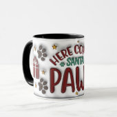 Here Comes Santa Paws Mug マグカップ (正面左)