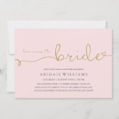 Here Comes the Bride 偽ゴールド 招待状 (正面)