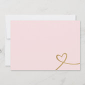 Here Comes the Bride 偽ゴールド 招待状 (裏面)