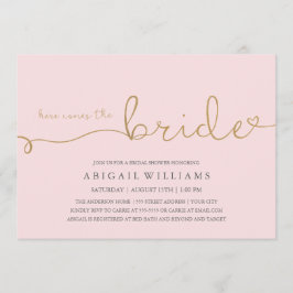 Here Comes the Bride 偽ゴールド 招待状