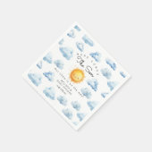 Here comes the Son Baby Boy Shower スタンダードカクテルナプキン (角)