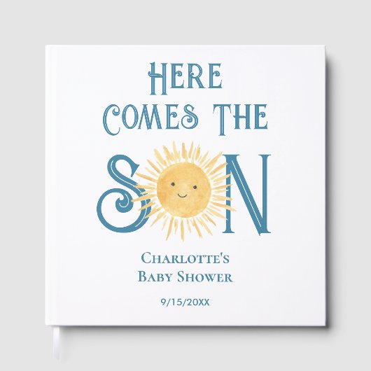 Here Comes The Son Baby Shower ゲストブック (正面)