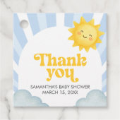 Here Comes the Son Baby Shower フェイバータグ (正面)