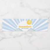 Here Comes the Son Baby Shower ペットボトルラベル (シングルラベル)