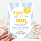 Here Comes the Son Baby Shower 招待状