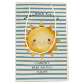 Here Comes the Son Baby Shower Bag ミディアムペーパーバッグ (正面)