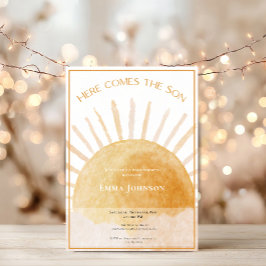 Here Comes the Son Baby Shower Invitation セーブザデート