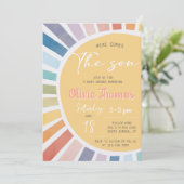 Here Comes The Son Baby Shower Invitation 招待状 (スタンド正面)