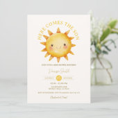 Here Comes the Son Baby Shower Invitation 招待状 (スタンド正面)