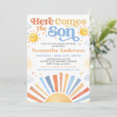Here Comes The Son Baby Shower Invitation 招待状 (スタンド正面)