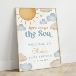 Here Comes The Son Baby Shower Poster ポスター