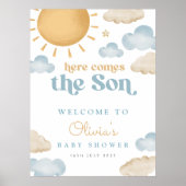 Here Comes The Son Baby Shower Poster ポスター (正面)