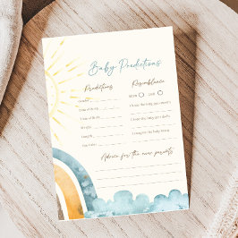 Here Comes The Son Baby Shower Predictions Game