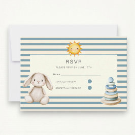 Here comes the son baby shower rsvp card