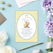 Here Comes the Son Bear Baby Shower Invitation アクリル招待状 (インサイチュ (ウェディング))