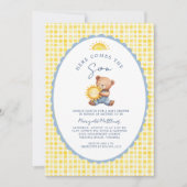 Here Comes the Son Bear Baby Shower Invitation  招待状 (正面)