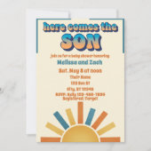 Here Comes the SON, Boho Sun Baby Shower 招待状 (正面)