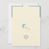 Here Comes the SON, Boho Sun Baby Shower 招待状 (裏面)