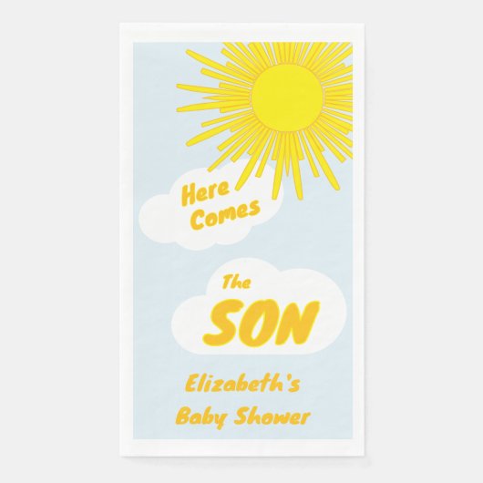 Here Comes The Son Boy Baby Shower (正面)