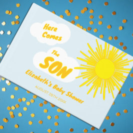 Here Comes The Son Boy Baby Shower ゲストブック