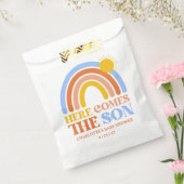 Here Comes The Son Boy Baby Shower フェイバーバッグ (封をした状態)