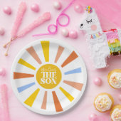 Here Comes The Son Boy Baby Shower ペーパープレート (パーティー)