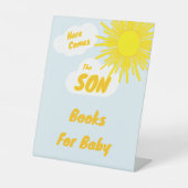 Here Comes The Son Boy Baby Shower 台座サイン (正面)