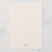 Here Comes The Son Boy Baby Shower 招待状 (裏面)