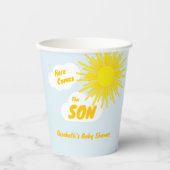 Here Comes The Son Boy Baby Shower 紙コップ (正面)