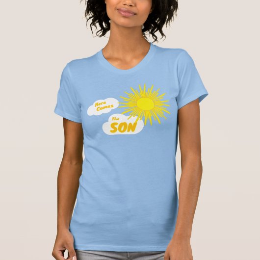 Here Comes The Son Boy Baby Shower Tシャツ (正面)
