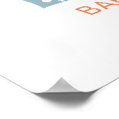 Here Comes The Son Boy Baby Shower Welcome Sign ポスター (角)