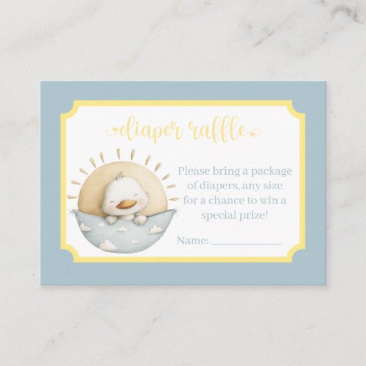 Here Comes the Son Diaper Raffle Card エンクロージャーカード (正面)