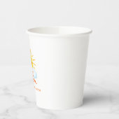Here Comes the Son Hand Drawn Sunshine Baby Shower 紙コップ (左)