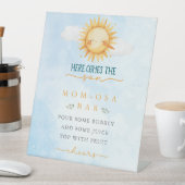 Here comes the Son Mom-osa Bar Baby Shower 台座サイン (インサイチュ)