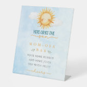Here comes the Son Mom-osa Bar Baby Shower 台座サイン (正面)