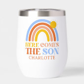 Here Comes The Son Rainbow Boy Baby Shower (背面)