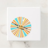 Here Comes The Son, Retro Boho Rainbow Round フェイバータグ (インサイチュ)