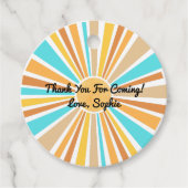 Here Comes The Son, Retro Boho Rainbow Round フェイバータグ (正面)