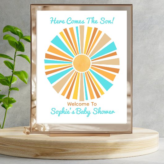 Here Comes The Son, Retro Boho Sunshine Welcome ポスター